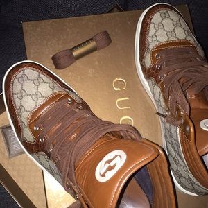 Gucci croc GG pattern sneakers